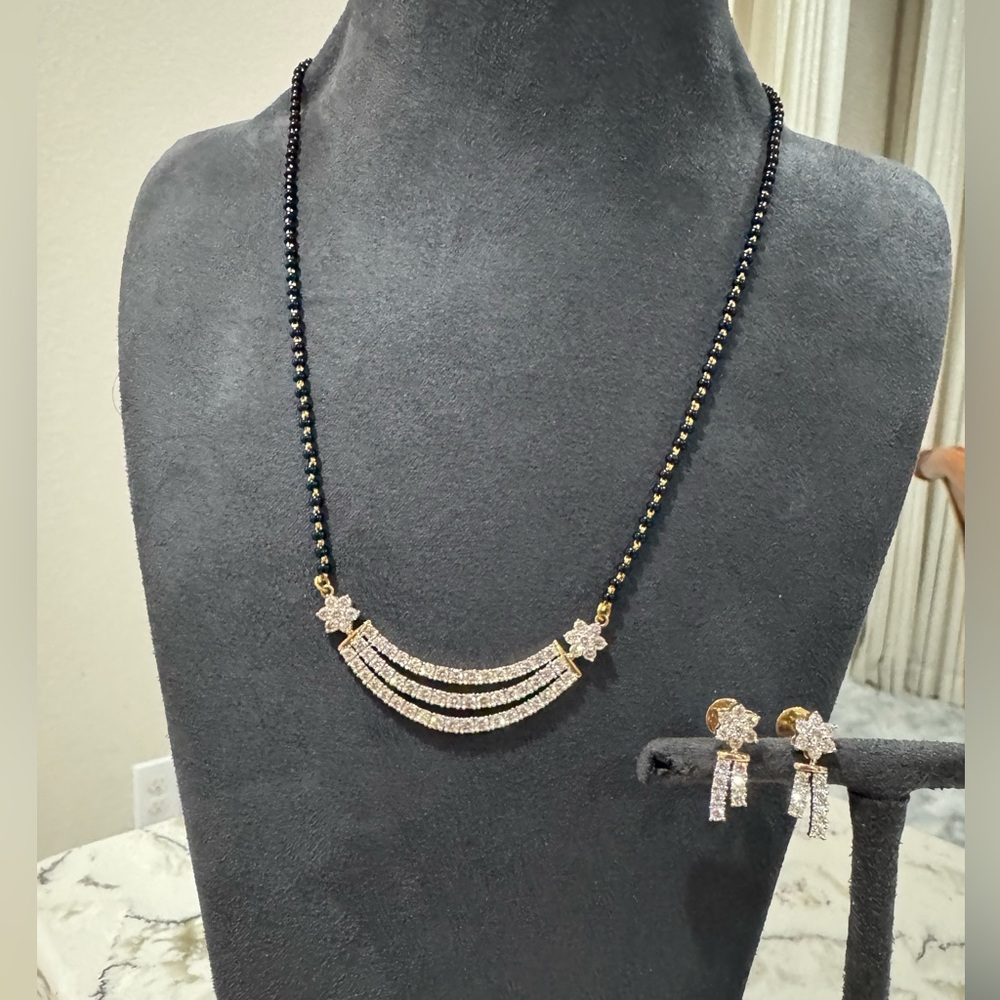 Gorgeous Diamond mangalsutra set